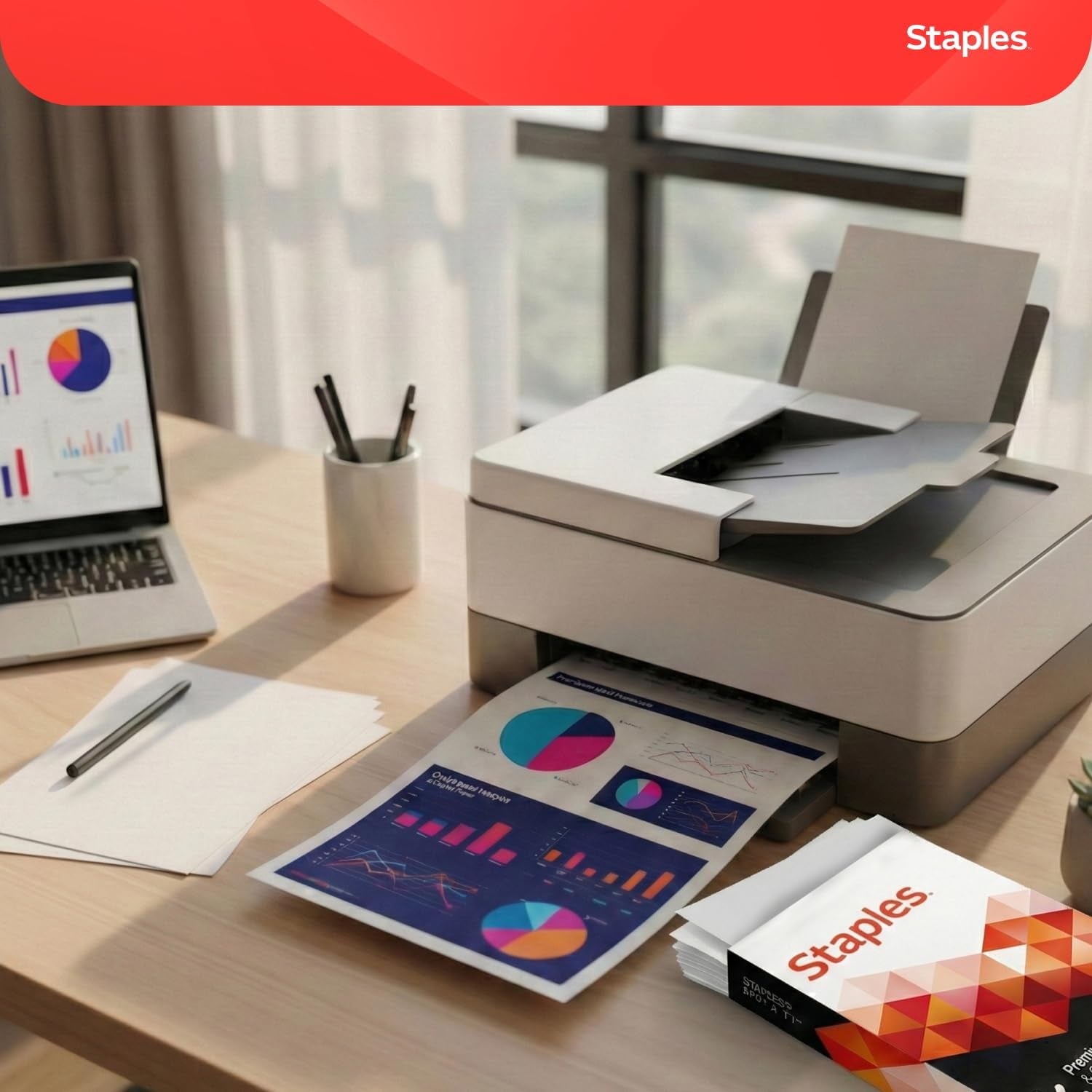 Laser Paper, 8.5X11 Inch, 32 Lb., 98 Brightness, 500/Ream | 98 Bright Sheets Give Sharp Text and Graphics in Laser Printers.