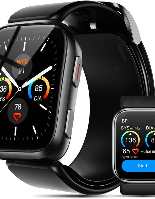 Load image into Gallery viewer, Blood Pressure Smart Watch, 1.95'' Blood Pressure Smartwatch with Air Pump Cuff, Blood Pressure Sleep Monitor Sports Tracking for Android Ios Supports Data Sharing, Reminder Monitoring
