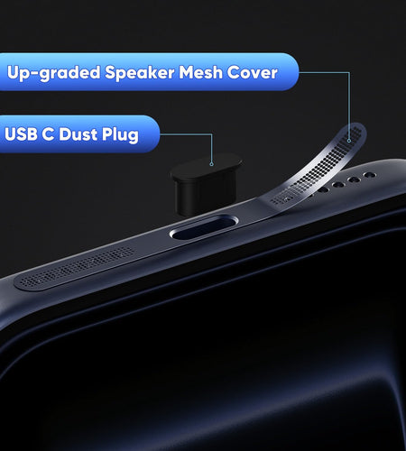 5 PCS USB C Speaker Dust Cover for Iphone 17 Pro Max Earpiece Speaker Mesh anti Dust Proof Adhesive Cover, Type C Dust Plugs Port Protector