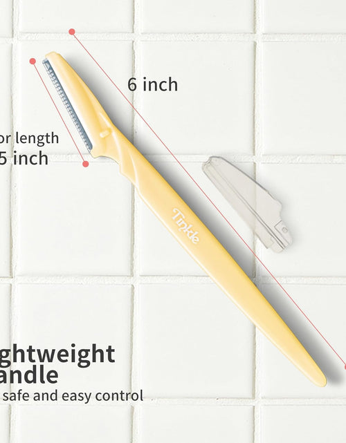 Load image into Gallery viewer, Dermaplaning Tool 6Ct, Dermaplane Razor for Women, Safe and Easy Peach Fuzz Remover, Eyebrow Trimmer with Protective Cover, Stocking Stuffers
