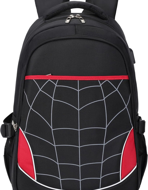Load image into Gallery viewer, Boys Backpack with Lunch Box Kids Backpack for School Bag for Kids Bookbag Set School Backpacks for Boys (Black)
