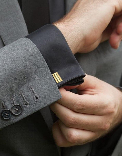 Load image into Gallery viewer, Stainless Steel Cuff Links Classic Tuxedo Shirt Cufflinks &amp; Shirt Accessories Unique Business Groom Wedding Silver Jewelry Gift for Men
