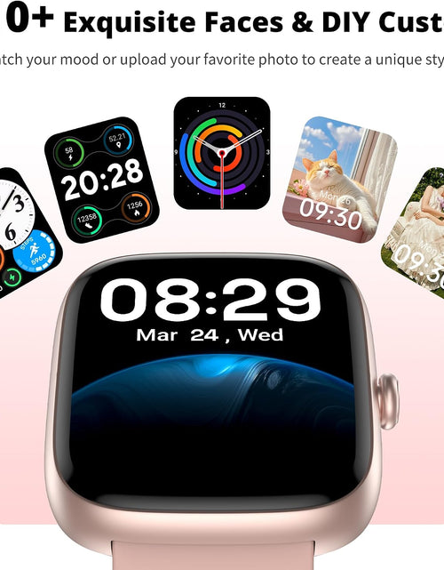 Load image into Gallery viewer, Smart Watch for Women, 1.83" HD Touchscreen Fitness Tracker, Bluetooth Calling, 110+ Sports Modes, Heart Rate Spo2 Sleep Monitor, DIY Dial, IP67 Waterproof, Compatible with Android &amp; Ios
