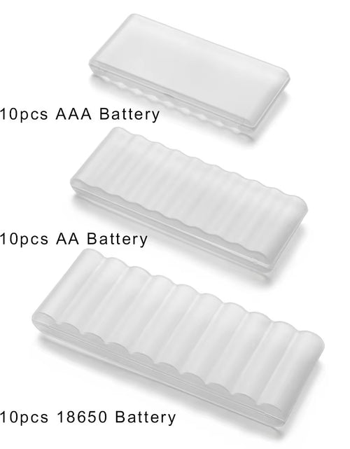Load image into Gallery viewer, 10 Slot Plastic Hard Container Case Battery Storage Box for AAA/AA/18650 Battery Organizer Accessories
