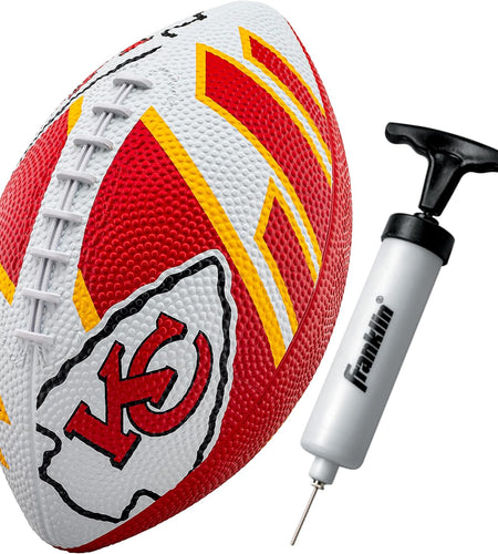 NFL Team Footballs - Rubber Youth Mini Footballs for All NFL Teams - Kids Junior
