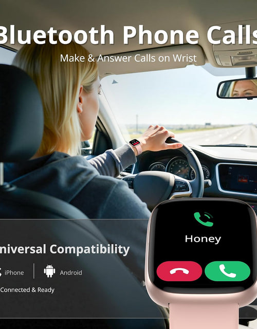 Load image into Gallery viewer, Smart Watch for Women, 1.83" HD Touchscreen Fitness Tracker, Bluetooth Calling, 110+ Sports Modes, Heart Rate Spo2 Sleep Monitor, DIY Dial, IP67 Waterproof, Compatible with Android &amp; Ios
