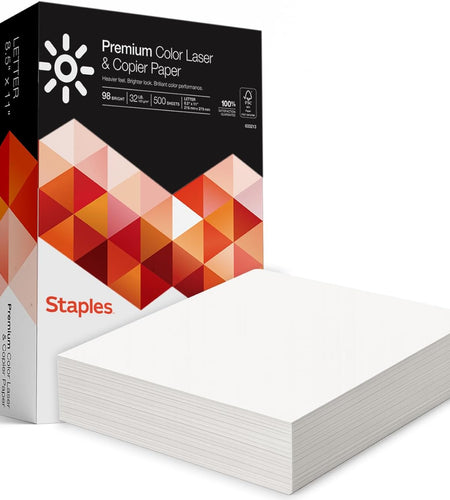Laser Paper, 8.5X11 Inch, 32 Lb., 98 Brightness, 500/Ream | 98 Bright Sheets Give Sharp Text and Graphics in Laser Printers.