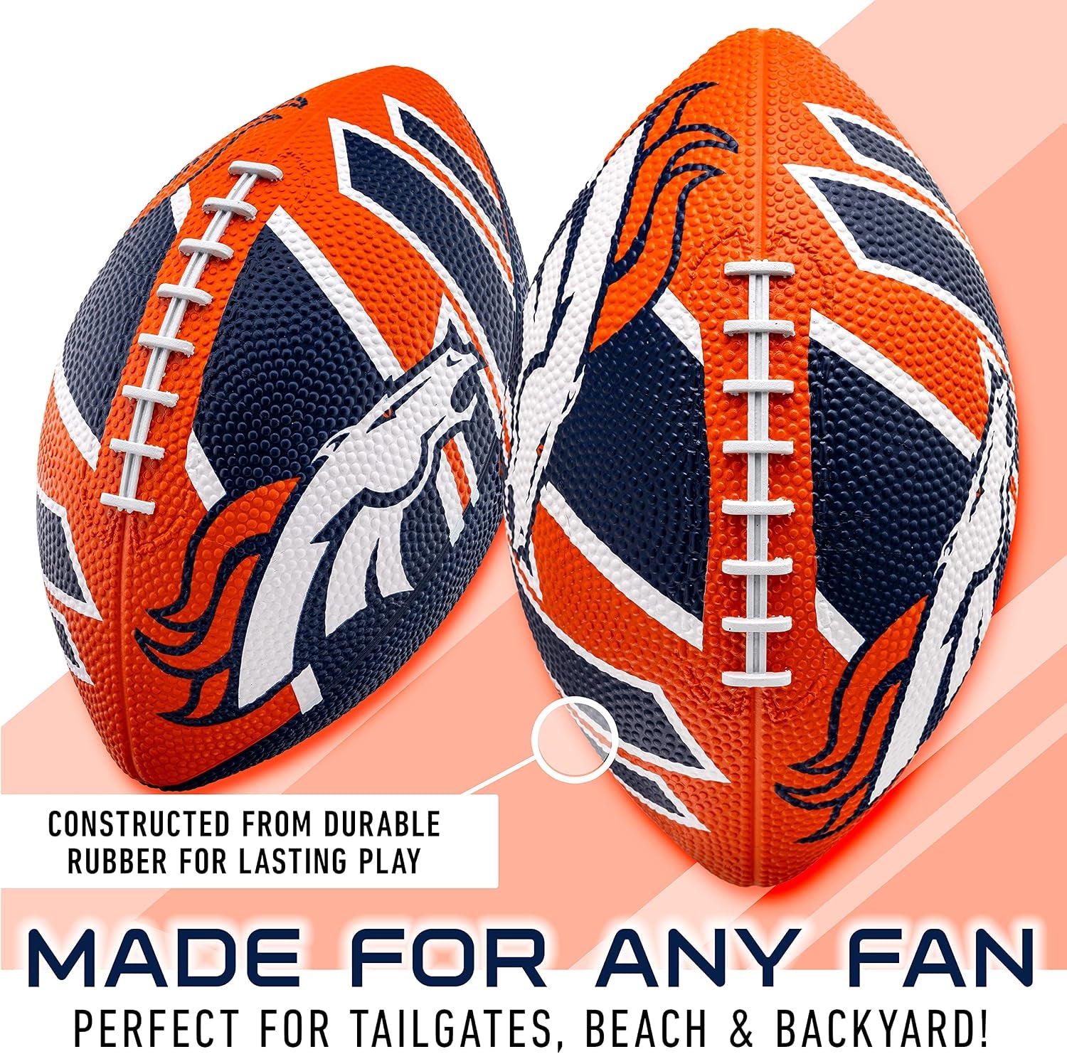 Franklin Sports NFL Rubber Mini Football