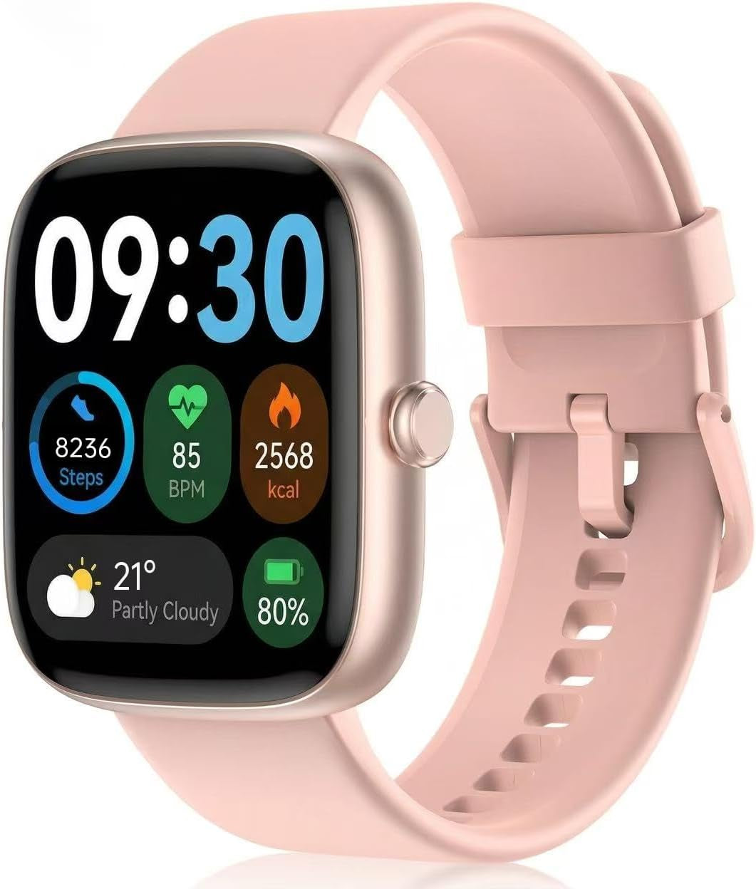 Smart Watch for Women, 1.83" HD Touchscreen Fitness Tracker, Bluetooth Calling, 110+ Sports Modes, Heart Rate Spo2 Sleep Monitor, DIY Dial, IP67 Waterproof, Compatible with Android & Ios