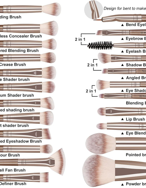 Load image into Gallery viewer, Elevate Your Beauty Routine with Our 20-Piece Professional Makeup Brush Set - Perfect for Flawless Foundation, Eyeshadow, and More in a Stylish Gift Box!
