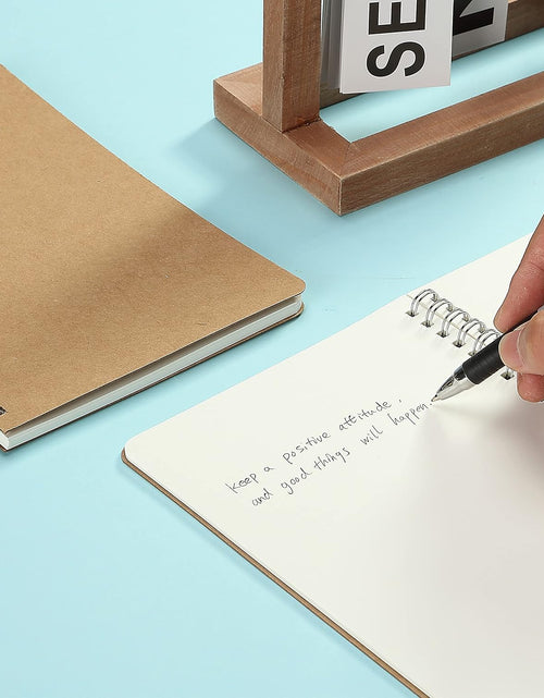 Load image into Gallery viewer, Premium A5 Spiral Notebooks - 2 Pack Kraft Cover with 80 Blank Pages for Sketching, Journaling, and Creative Writing
