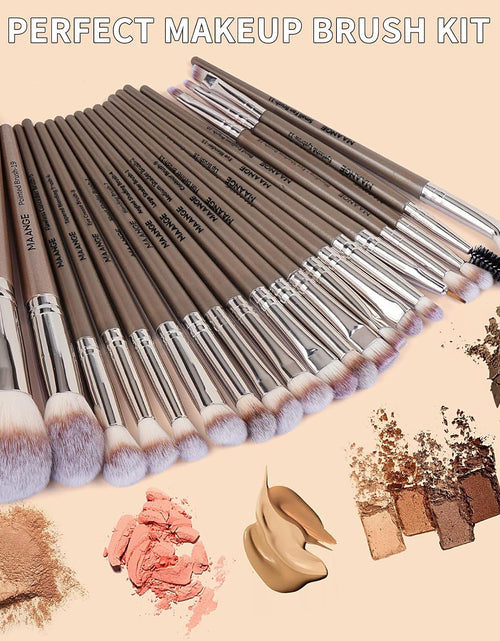 Load image into Gallery viewer, Elevate Your Beauty Routine with Our 20-Piece Professional Makeup Brush Set - Perfect for Flawless Foundation, Eyeshadow, and More in a Stylish Gift Box!
