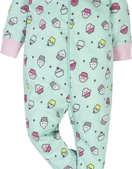 Load image into Gallery viewer, Baby-Girls 4-Pack Sleep 'N Play Footies Multi Pack
