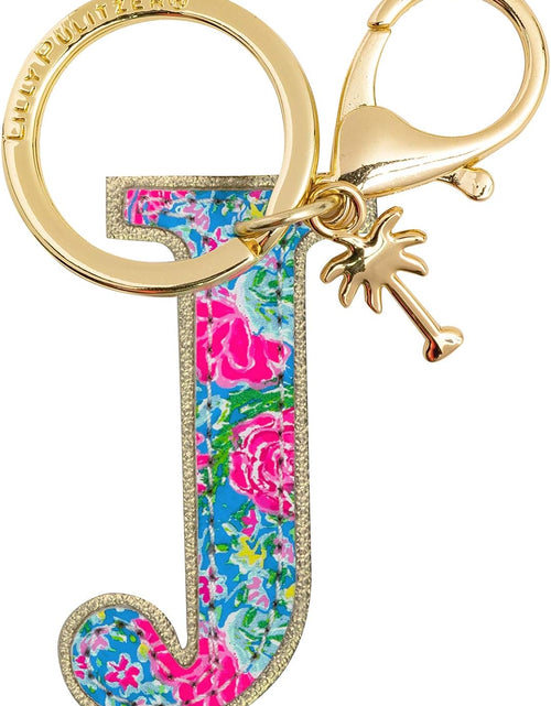 Load image into Gallery viewer, Leatherette Initial Keychain, Letter Bag Charm for Women
