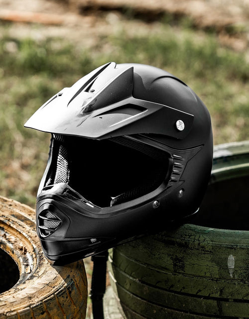 Load image into Gallery viewer, Youth Kids ATV Motocross Helmet Goggles Sports Gloves Dirt Bike Motorcycle off Road DOT Approved B07 (Youth-L, Matte Black)
