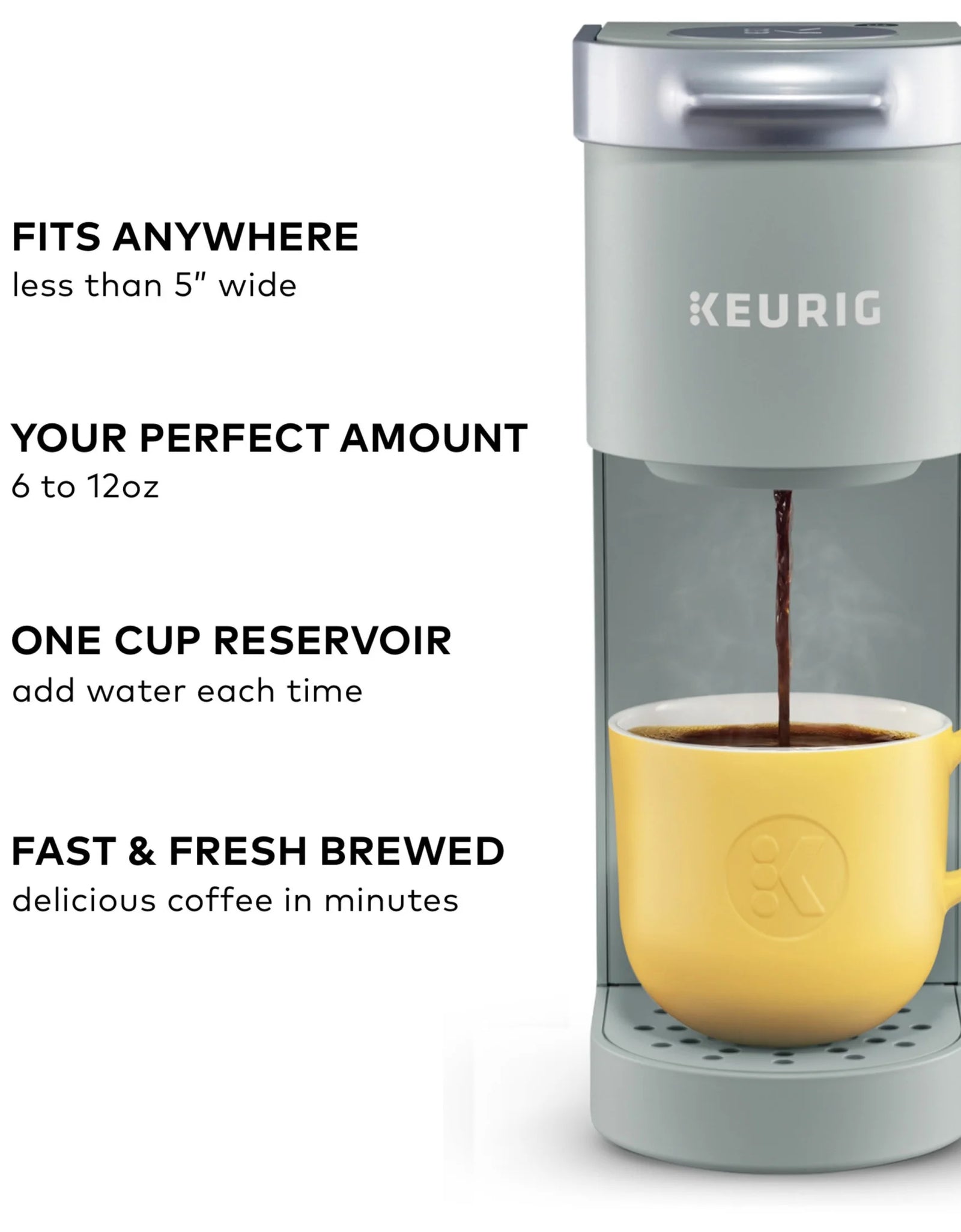 K-Mini® Single Serve Coffee Maker - Studio Gray