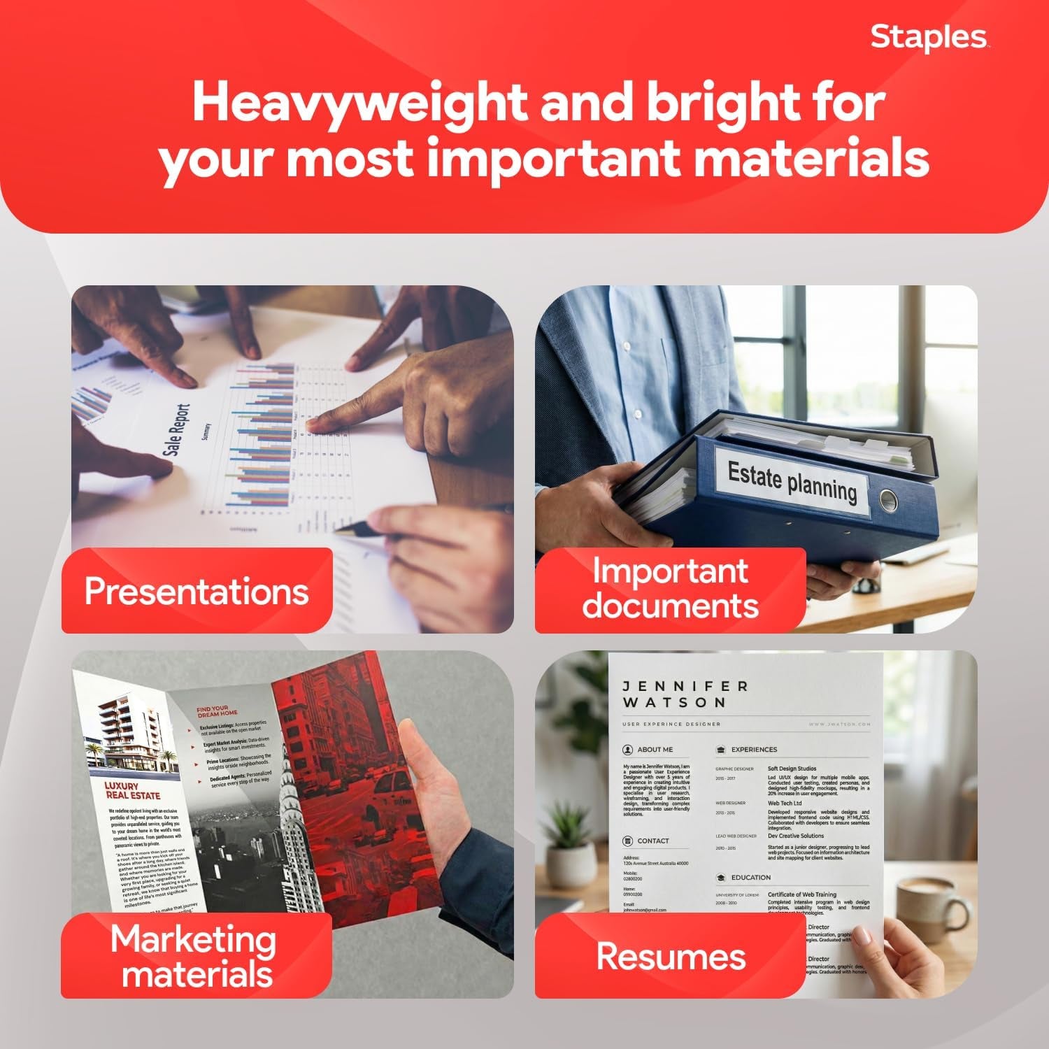 Laser Paper, 8.5X11 Inch, 32 Lb., 98 Brightness, 500/Ream | 98 Bright Sheets Give Sharp Text and Graphics in Laser Printers.