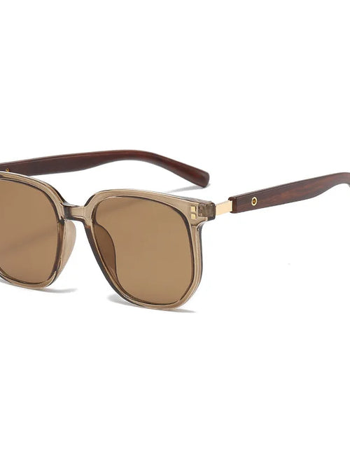 Load image into Gallery viewer, Vintage Square Frame Sunglasses for Women Men 2026 Trendy Retro Wood Grain Plastic Frame UV 400 Protection Eyepeice
