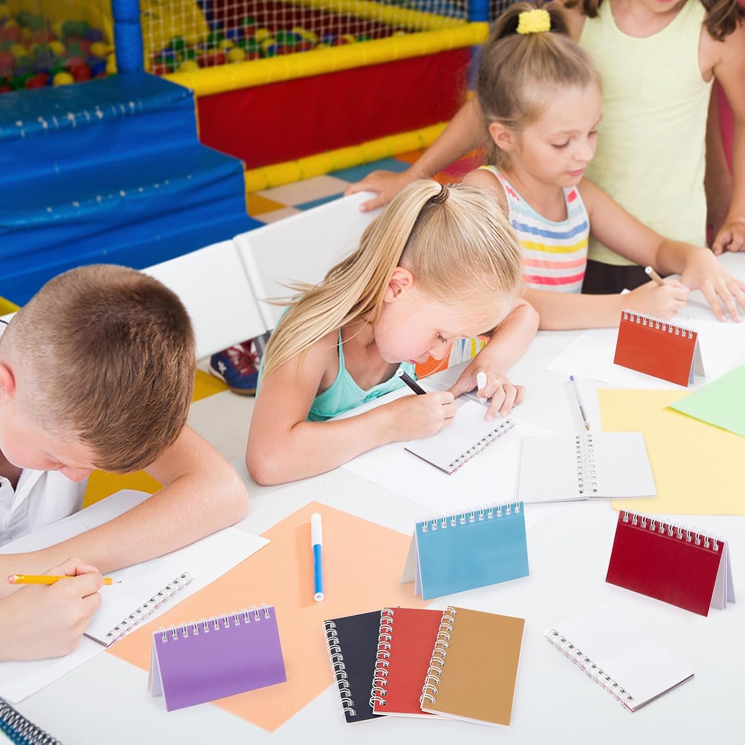 24 Pack Colorful Pocket Notebook Mini Notebooks Bulk Party Favors Small Spiral Notepads Mini Journal Memo Note Pads for Kids, Nurse, Student, Work, Office, School, 3.9 X 2.4 Inches