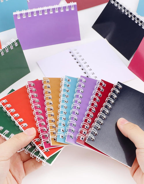 Load image into Gallery viewer, 24 Pack Colorful Pocket Notebook Mini Notebooks Bulk Party Favors Small Spiral Notepads Mini Journal Memo Note Pads for Kids, Nurse, Student, Work, Office, School, 3.9 X 2.4 Inches
