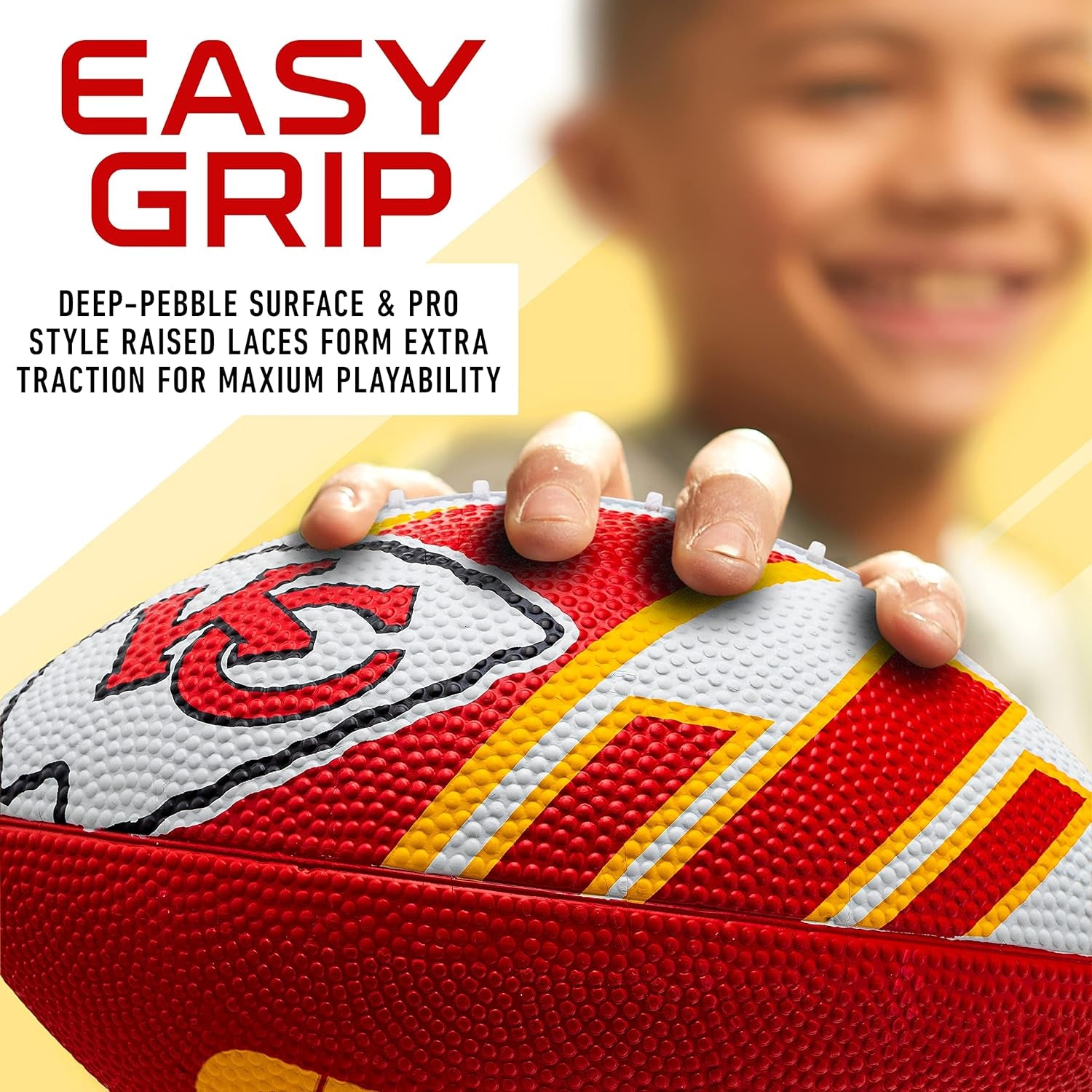 NFL Team Footballs - Rubber Youth Mini Footballs for All NFL Teams - Kids Junior