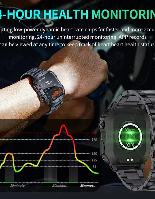 Load image into Gallery viewer, New Smart Watch 1.96 Inch Screen 420 Mah Bluetooth Call Voice Assistant Watch Sports Fitness Waterproof Smartwatch for Men
